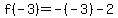 f%28-3%29=-%28-3%29-2