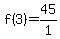 f%283%29+=+45+%2F+1