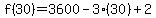 f%2830%29=3600-3%2830%29%2B2