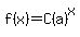f%28x%29=C%28a%29%5Ex