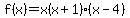 f%28x%29=x%28x%2B1%29%28x-4%29