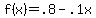f%28x%29=.8-.1x%2C+where+x+is+the+amount+drained%2C+so+f+is+the+amount+of+an++anti-freeze+stil+in+the+car.+We%27re+assuming+that+this+mixtured+is+%27well+mixed%27+of+course.+%0D%0A%0D%0AThe+amount+of+fluid+drained+is+equal+to+the+amount+of+antifreeze+we+are+adding.+So+.8-.1x%2Bx=+the+amount+of+antifreeze+in+the+car+after+refilling+it.+We+want+this+number%2C+divided+by+8+to+be+.25.+So.+