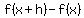 f%28x%2Bh%29+-+f%28x%29