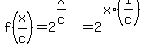 f%28x%2Fc%29+=+2%5E%28x%2Fc%29+=+2%5E%28x%2A%281%2Fc%29%29
