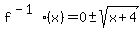 f%5E%28-1%29%28x%29=0%2B-sqrt%28x%2B4%29