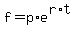 f+=+p%2Ae%5E%28r%2At%29