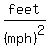feet%2F%28mph%29%5E2