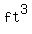 ft^3