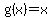 g(x)=x