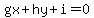 gx+%2B+hy+%2B+i=0