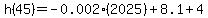 h%2845%29+=+-0.002%282025%29%2B8.1%2B4
