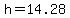 h=14.28