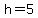 h=5