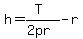h+=+%28T%29%2F%282pr%29+-+r