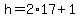 h+=+2%2A17+%2B+1