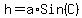 h+=+a%2A+Sin%28C%29