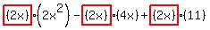 highlight%28%282x%29%29%2A%282x%5E2%29-highlight%28%282x%29%29%2A%284x%29%2Bhighlight%28%282x%29%29%2A%2811%29