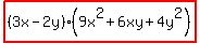 highlight%28%283x-2y%29%289x%5E2%2B6xy%2B4y%5E2%29%29