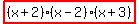highlight%28%28x%2B2%29%28x-2%29%28x%2B3%29%29