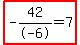 highlight(-42/-6=7)