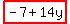 highlight(-7+14y)