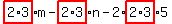 highlight%282%2A3%29%2Am+-+highlight%282%2A3%29%2An+-+2%2Ahighlight%282%2A3%29%2A5