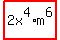 highlight%282x%5E4%2Am%5E6%29