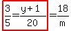 highlight%283%2F5+=+%28y%2B1%29%2F20%29+=+18%2Fm+