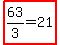 highlight(63/3=21)