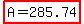 highlight(A=285.74)