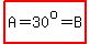 highlight(A=30^o=B)