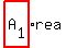 highlight(A[1])rea