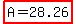 highlight%28A+=+28.26%29