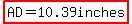 highlight(AD=10.39inches)