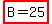 highlight(B=25)