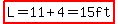 highlight(L=11+4=15ft)