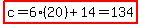 highlight(c=6(20)+14=134)