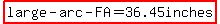 highlight(large-arc-FA=36.45inches)