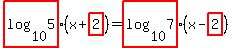 highlight%28log+%2810%2C5%29%29%28x%2Bhighlight%282%29%29=highlight%28log+%28+10%2C7%29%29%28x-highlight%282%29%29
