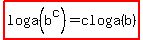 highlight%28loga%28b%5Ec%29=cloga%28b%29%29