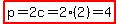 highlight(p=2c=2(2)=4)