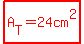 highlight%28red%28A%5BT%5D=24cm%5E2%29%29
