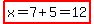 highlight(x=7+5=12)