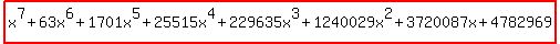 highlight%28x%5E7%2B63x%5E6%2B1701x%5E5%2B25515x%5E4%2B229635x%5E3%2B1240029x%5E2%2B3720087x%2B4782969%29