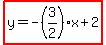 highlight%28y=-%283%2F2%29x%2B2%29
