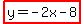 highlight(y=-2x-8)