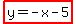 highlight%28y=-x-5%29