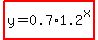 highlight%28y=0.7%2A1.2%5Ex%29