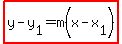 highlight%28y-y%5B1%5D=m%28x-x%5B1%5D%29%29