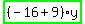 highlight_green%28+%28-16%2B9%29%2Ay+%29